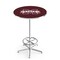 Holland Bar Stool Co 42" Chrome Mississippi State Pub Table L216C4228MssStU - alternate 1